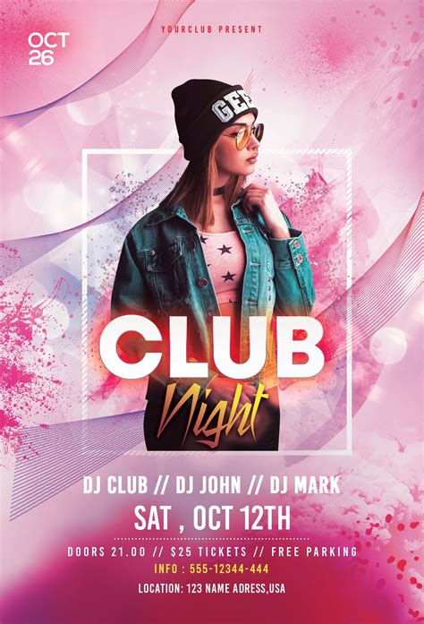 club flyer template|club flyer templates free download.